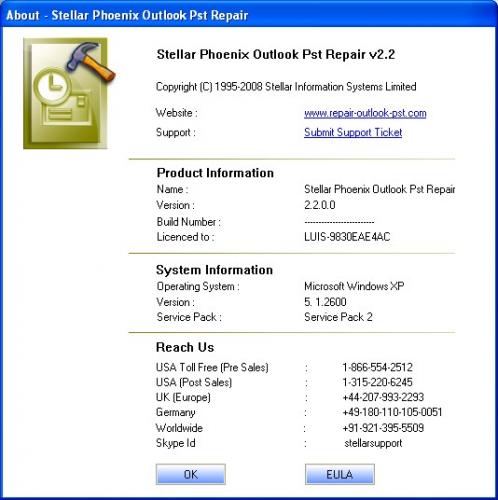Stellar Phoenix - Outlook Pst Repair Software 3.0